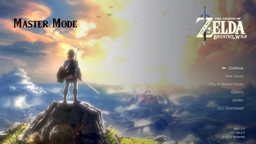The Master Mode in Legend of Zelda Breath of the Wild