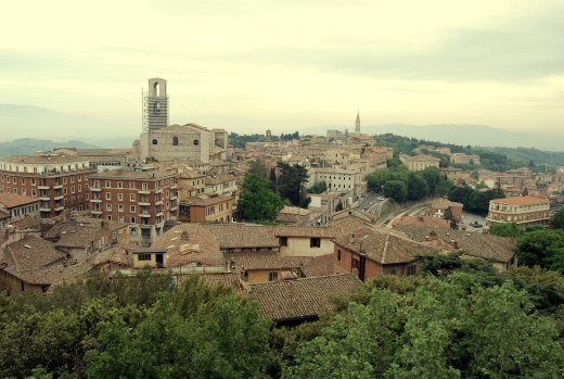 Stunning view of Perugia. 