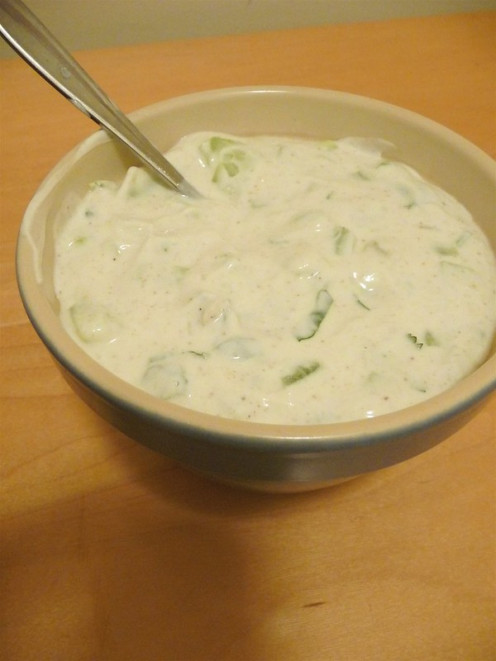 Raita prepared with Fresh Yogurt