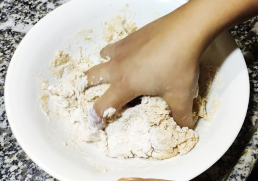 Kneading of dough