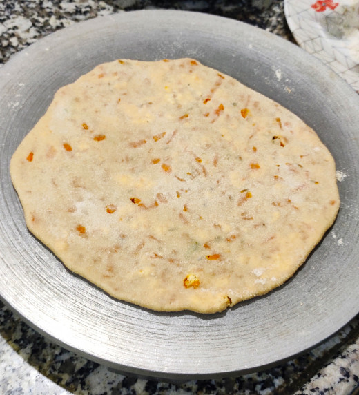 Paratha ready to toast