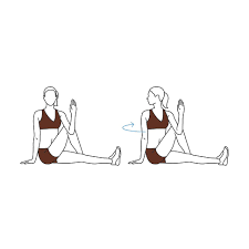 Upper body stretch (Hold for 15 sec)
