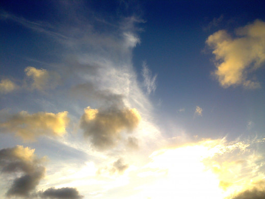 A brilliant sky I had to snap.