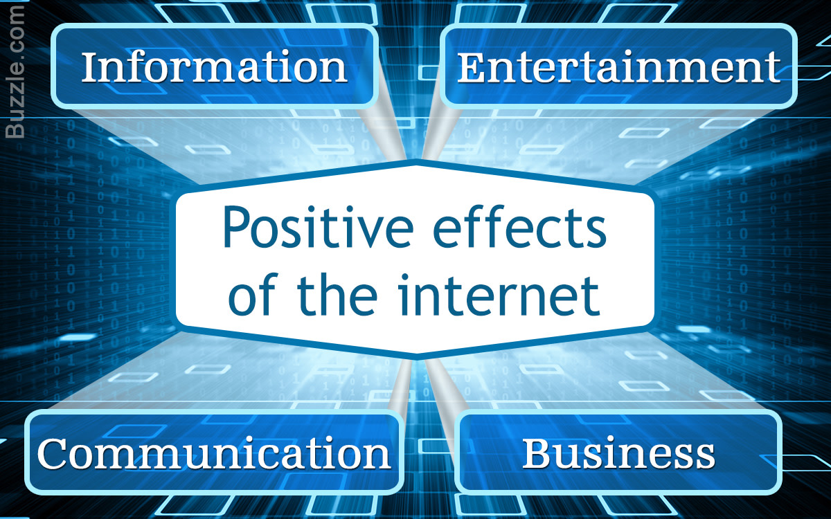 Some positive effects of the internet. 