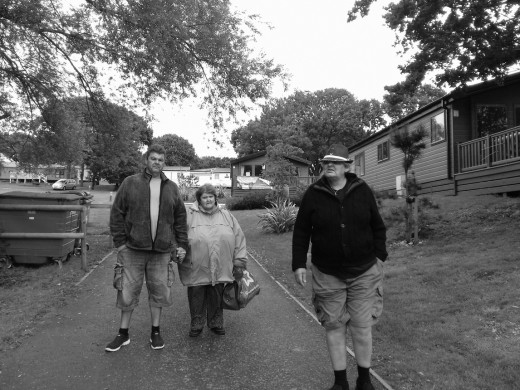 'Other half' With his brother Ted and older sister Jane.  copyright photos Nell Rose Loveridge. 