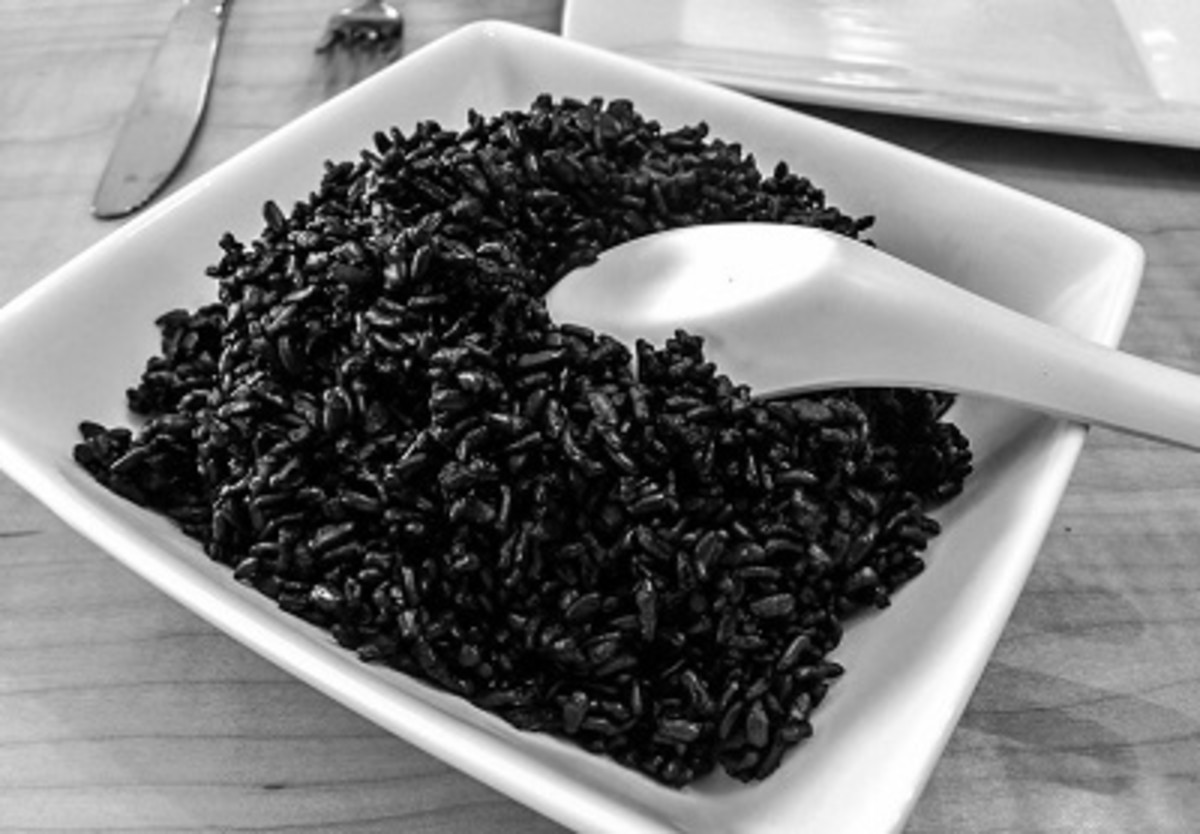 Organic Black Rice Plate