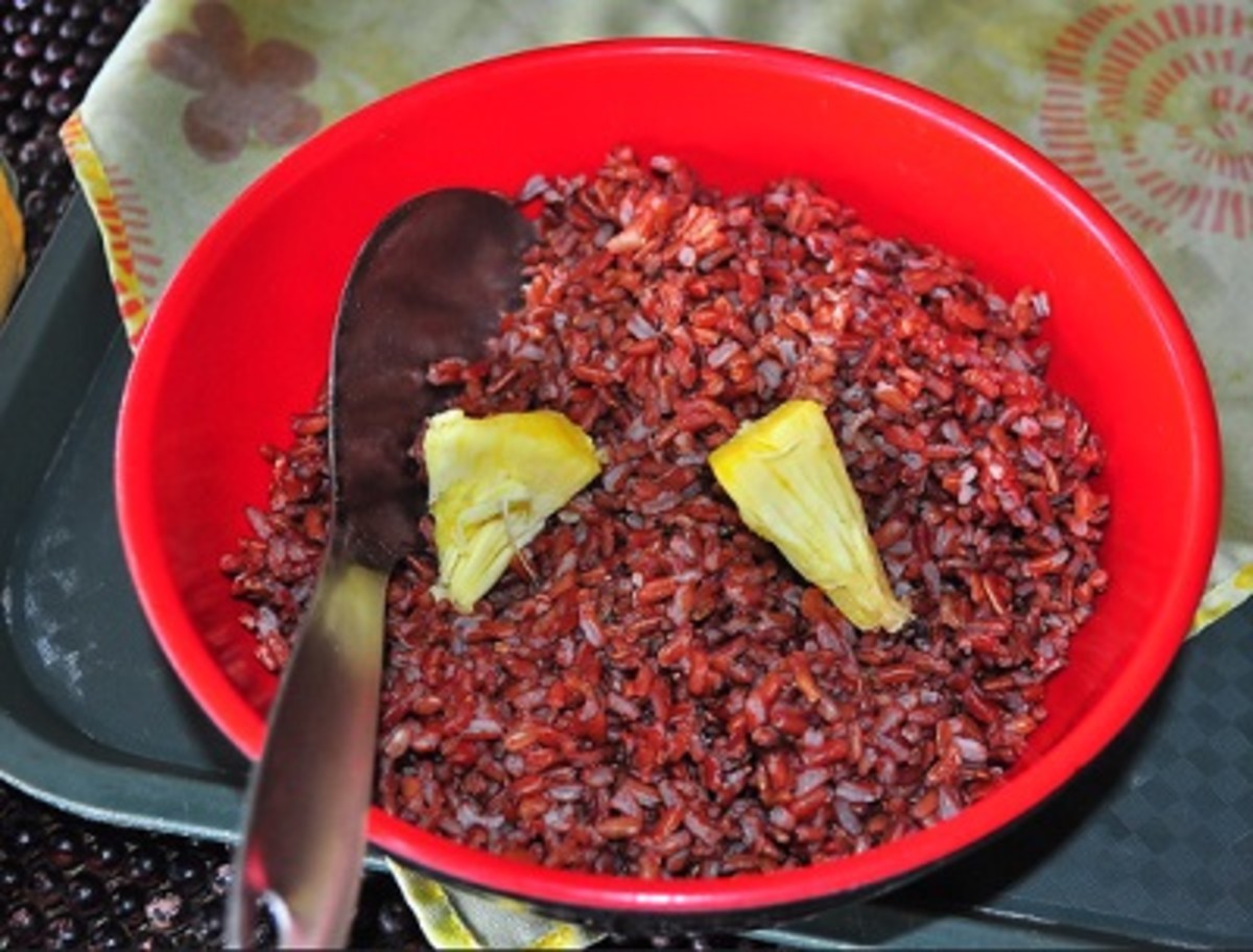 Organic Red Rice Plate