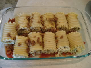 This is how it should look like before you add your sauce to the top.