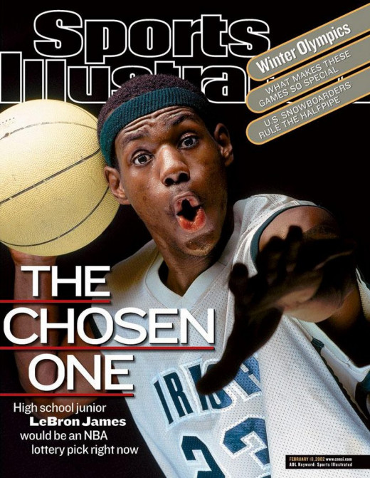 Lebron James, Cover February 2002. 