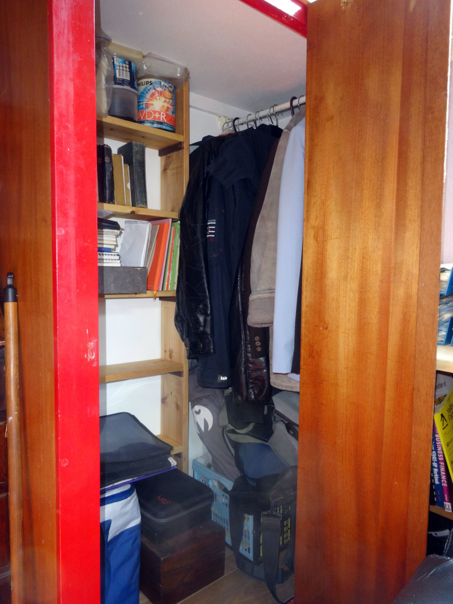Wardrobe modifications complete, and everything back in place