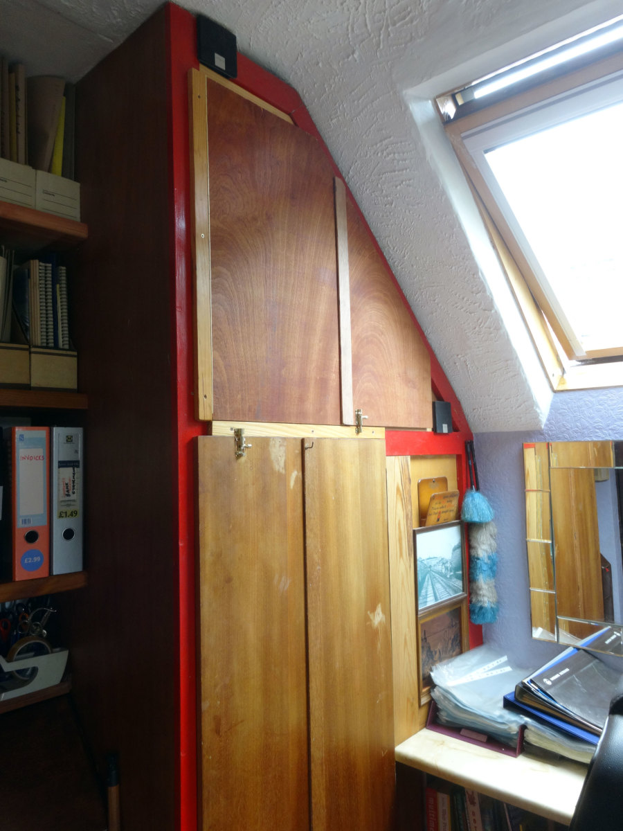 Modified Built-in wardrobe and cupboard in our home-office