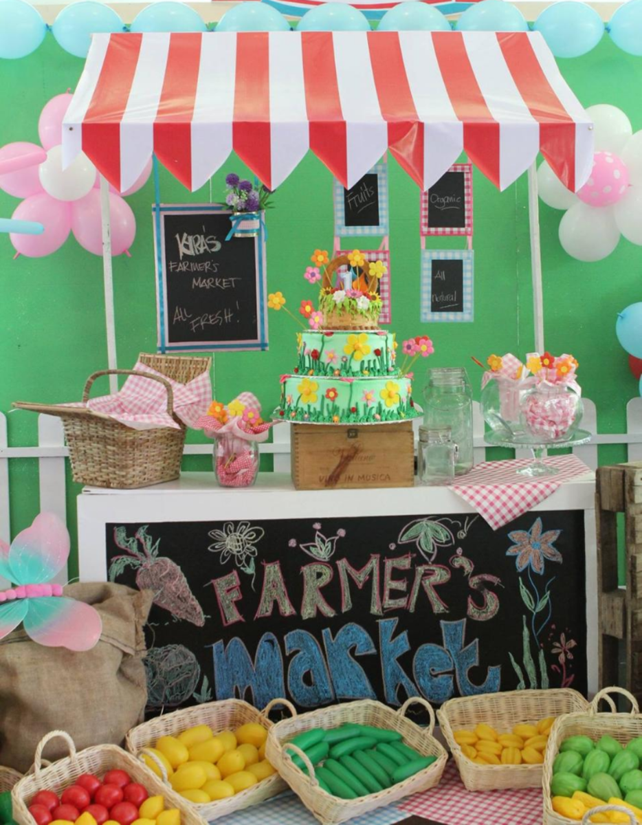 Decorating Ideas for a Sunday Market Themed Party