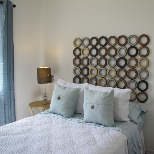 This dream bedroom is from the model homes in a luxurious community in Central Florida. 