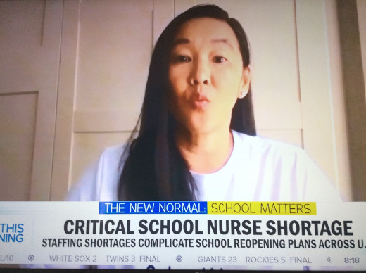 Nole-Hinds is a school nurse that cover 20 schools which is very difficult for her. 