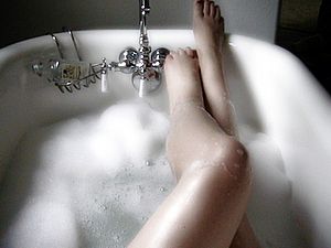 A great way to help you sleep better is to take a relaxing bath.