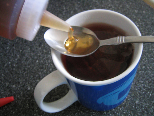 Agave nectar.    http://www.flickr.com/photos/arimoore/100955971/