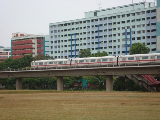 MRT near Woodlands, Singapore