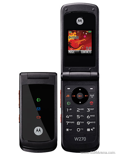 Motorola W270    While it has FM radio, it also has FM recorder