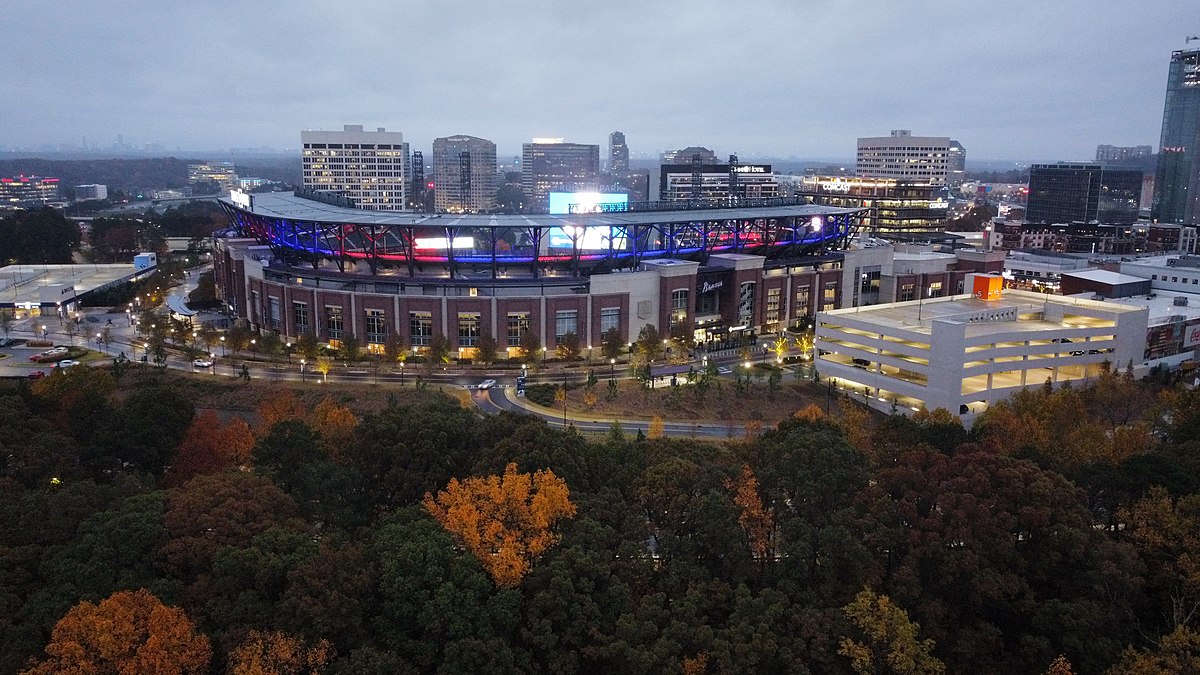 Atlanta Baseball Team All Time Legends Atlanta City Skyline 