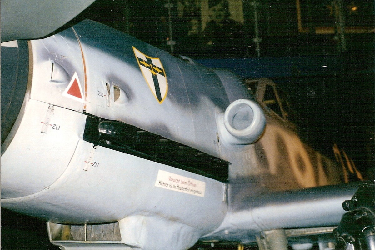 A Bf 109G-6 brought over on the HMS Reaper on display at the National Air & Space Museum, Washington, DC.