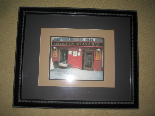Framed wall art in watercolor mode.