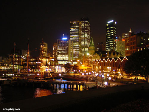Circular Quay, Sydney, NSW, Australia. After dark