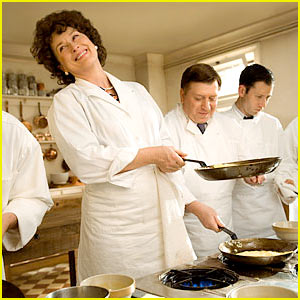Meryl Streep as a very convincing Julia Child