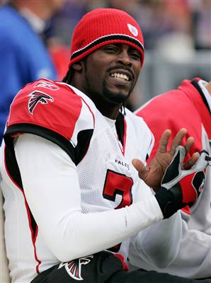 Michael Vick back when he played for The Atlanta Falcon's