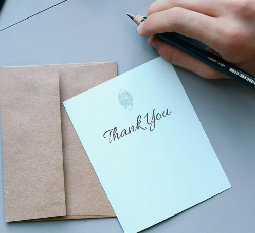 Always say thank you
