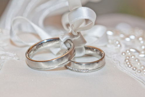 Wedding rings are symbols of love