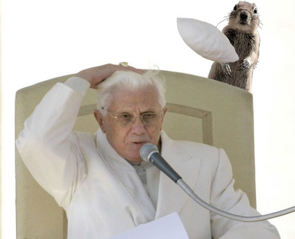 Crasher Squirrel Accidentally Attacks Pope