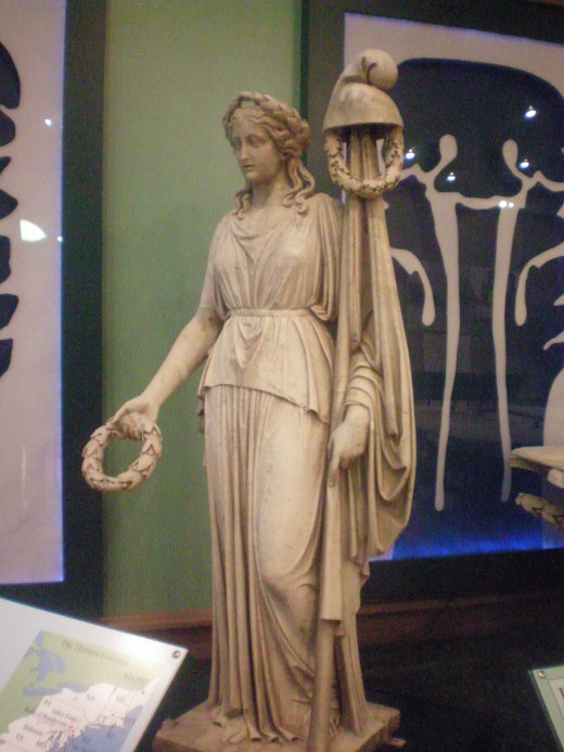 The Goddess of Liberty or Lady Liberty, who quickly became popular during the mid 1800's. She quickly became strongly associated with America.