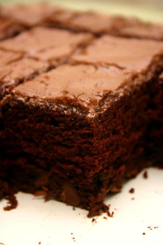 vegan chocolate cake with vegan chocolate frosting