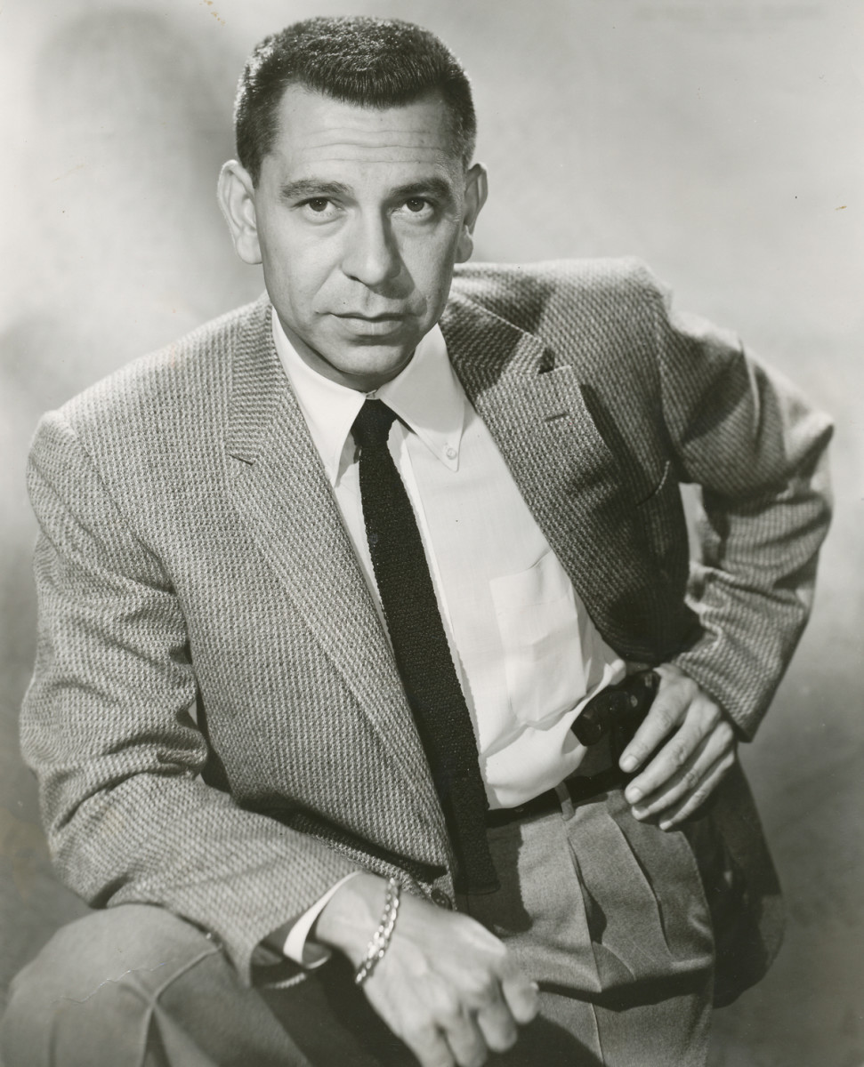 Jack Webb, the star of the original show and inspiration for Ackroyd's character in the film.