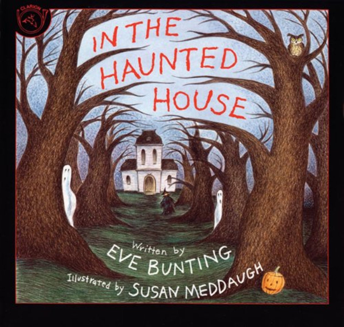 Eve Bunting's In The Haunted House, a children's Halloween picture book.