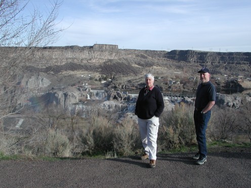 You can see the Falls and the Hydro Electric Powerplant behind us, even stood here the roar of the water is still loud.