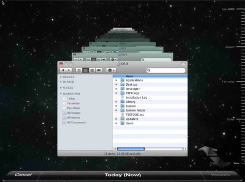 Enter Time Machine