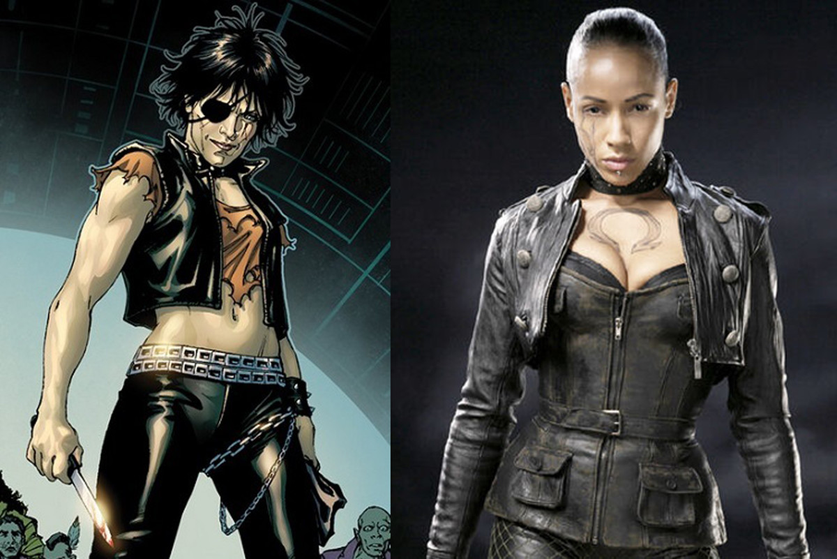 Callisto in the X-Men comics and Callisto in X-Men the Last Stand played by Dania Ramirez.