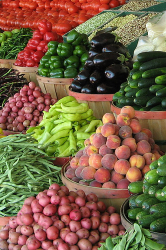 Buy local fruits and vegetables 