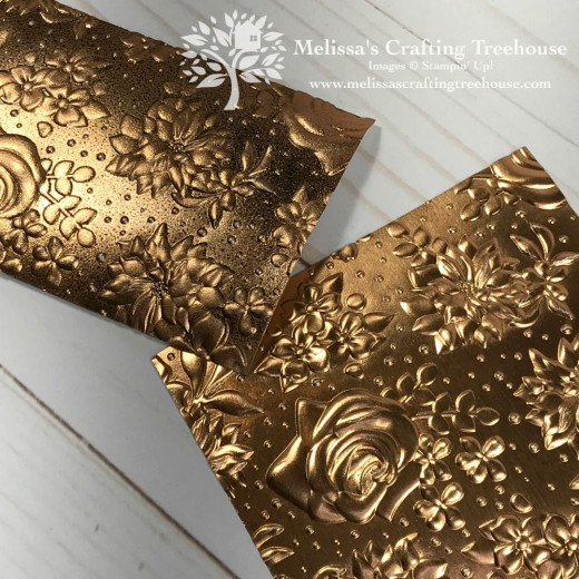 You can use foiled paper to create a foiled look in minutes