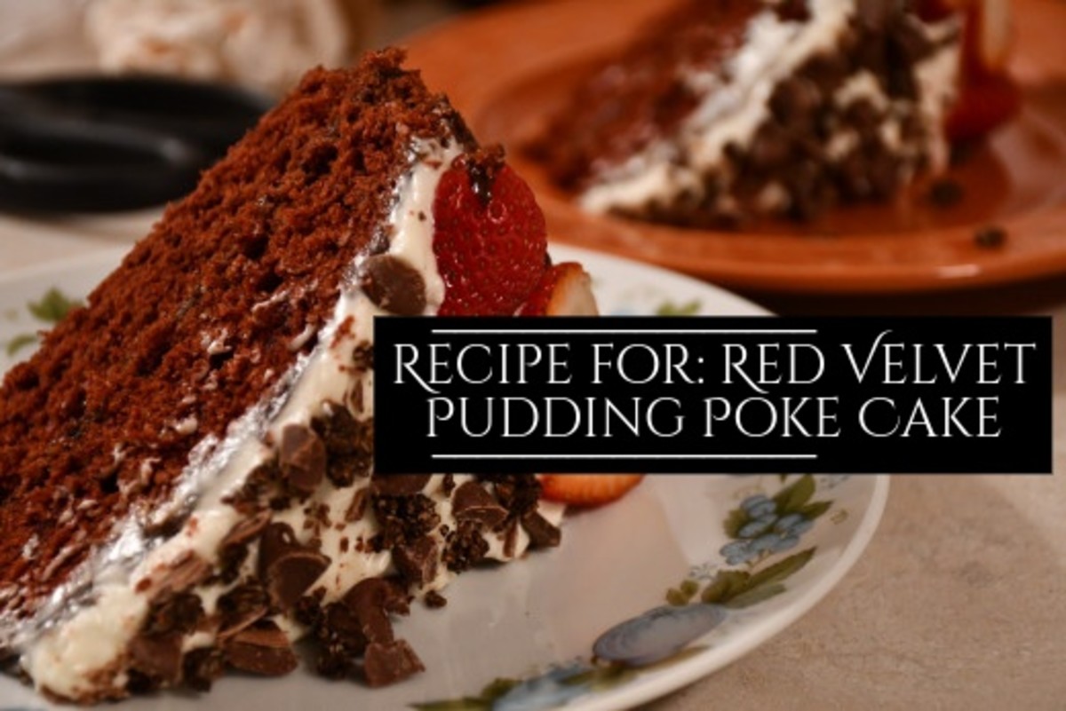 Red Velvet Pudding Poke Cake (Recipe)