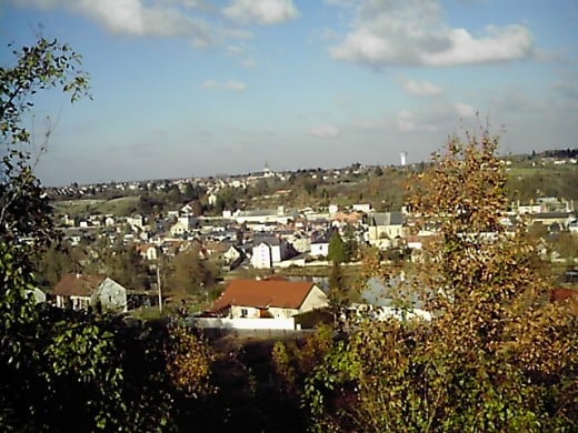 Argenton Sur Creuse from the distance