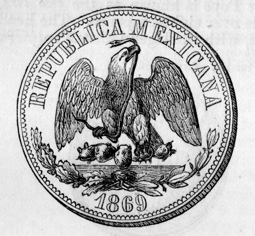 Mexican Peso, 1869 (public domain)