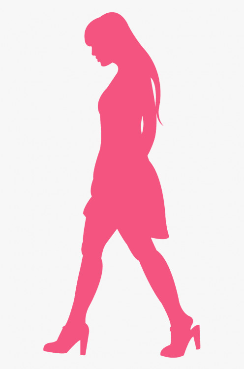 Silhouette Woman Walking