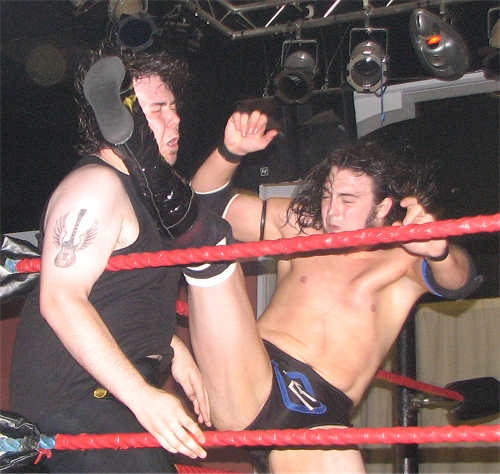 Pro wrestling is no joke! It can seriously hurt, just ask this guy who got booted in the face!