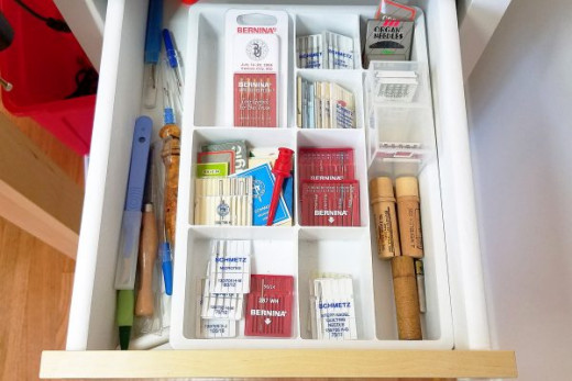 Draw organizers and flatware organizers are the perfect draw and cart ideas for small supplies nd tools