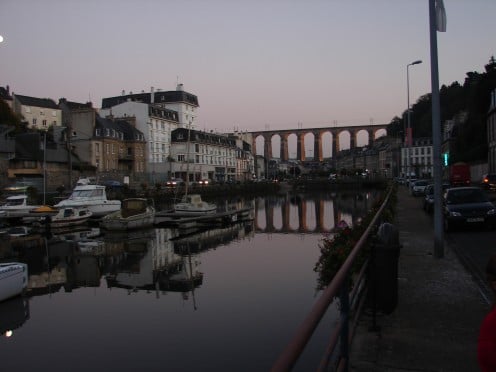 The viaduct at dusk