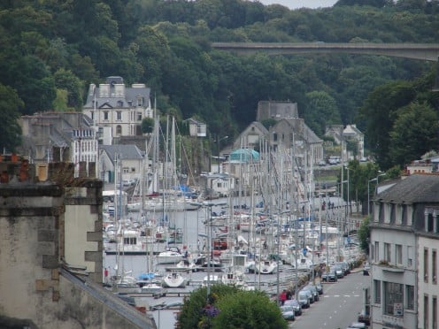 Views of the marina from the viaduct