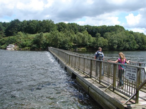 The floating bridge