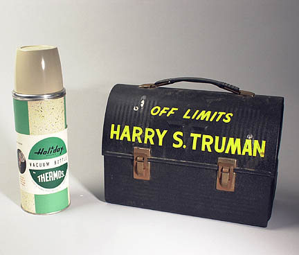 A serious work lunch. From the Harry S Truman National Historic Site.    